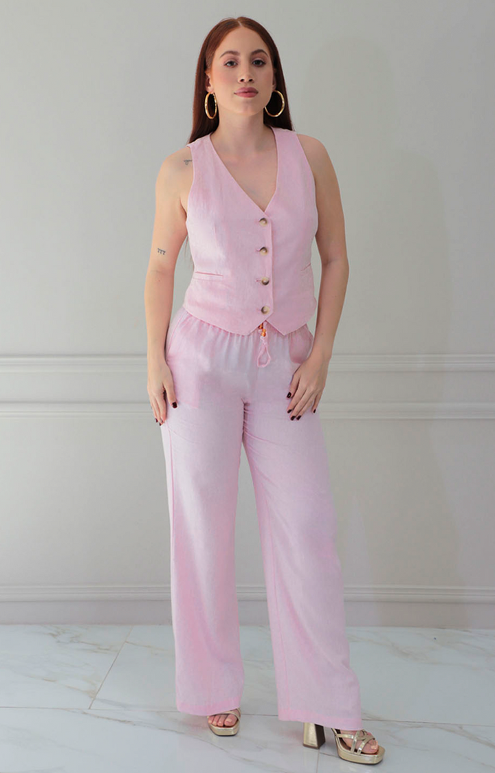 Blusa rosa tipo chaleco - BLUSAS REGULAR Boutiquemirel 