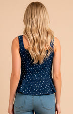 Blusa de mezclilla estampada - BLUSAS REGULAR Boutiquemirel 