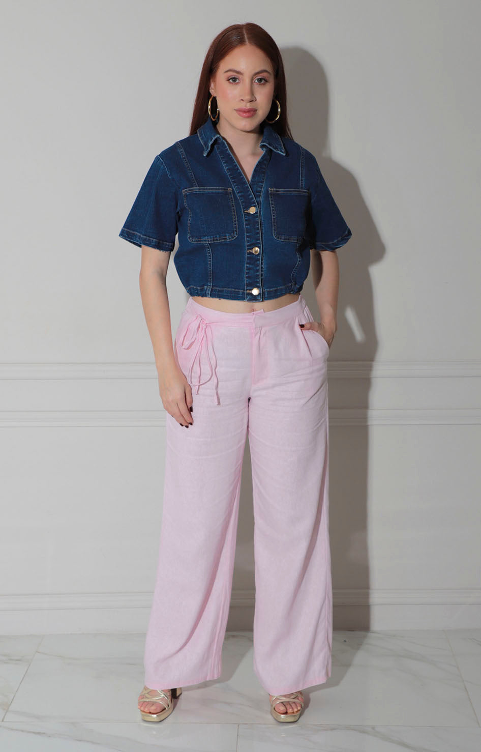 Blusa de mezclilla de botones - BLUSAS REGULAR Boutiquemirel 