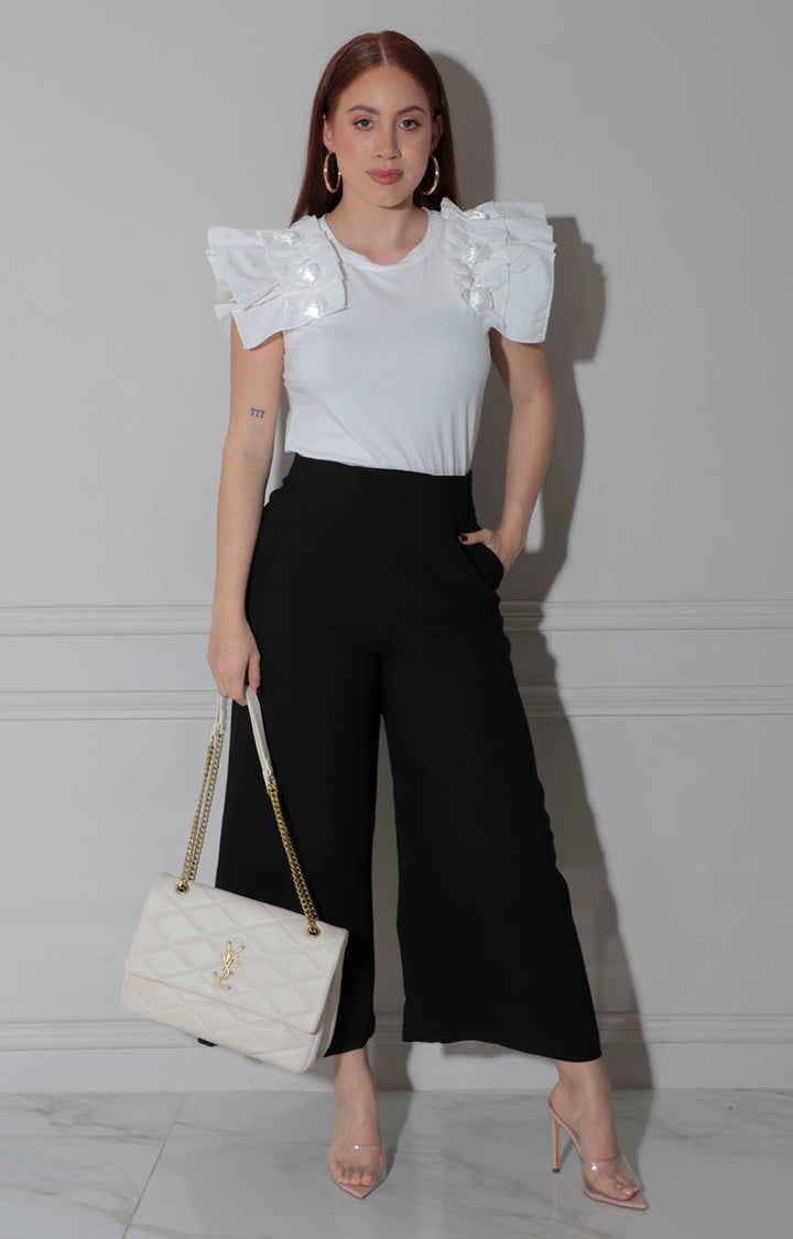 Pantalón negro amplio - PANTALON Boutiquemirel 