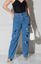 Pantalon de mezclilla mickey - PANTALON REGULAR Boutiquemirel 