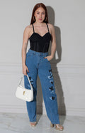 Pantalon de mezclilla mickey - PANTALON REGULAR Boutiquemirel 