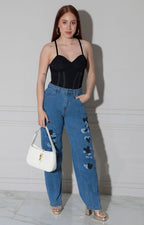 Pantalon de mezclilla mickey - PANTALON REGULAR Boutiquemirel 