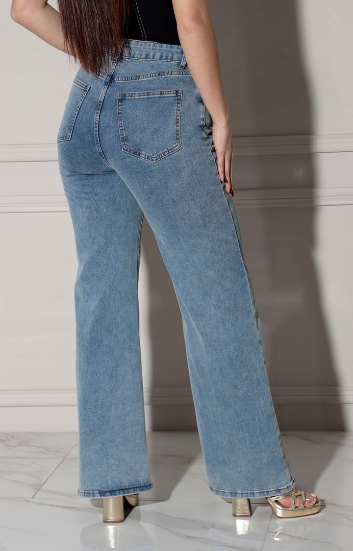 Pantalon de mezclilla love - PANTALON REGULAR Boutiquemirel 