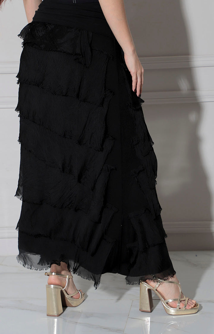 Falda negra con volantes - FALDA Boutiquemirel 