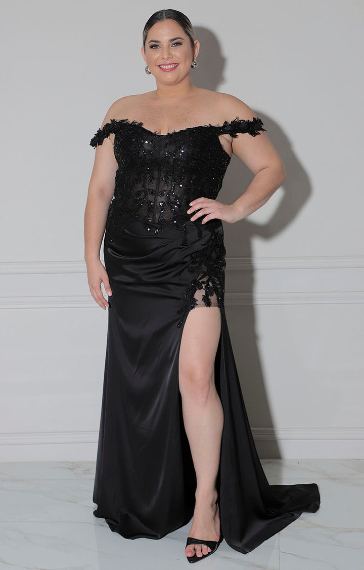Vestido negro de tirantes - VESTIDO XL Boutiquemirel 
