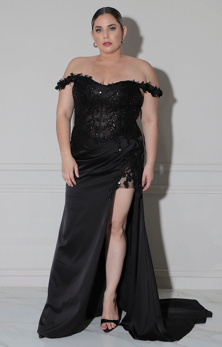 Vestido negro de tirantes - VESTIDO XL Boutiquemirel 