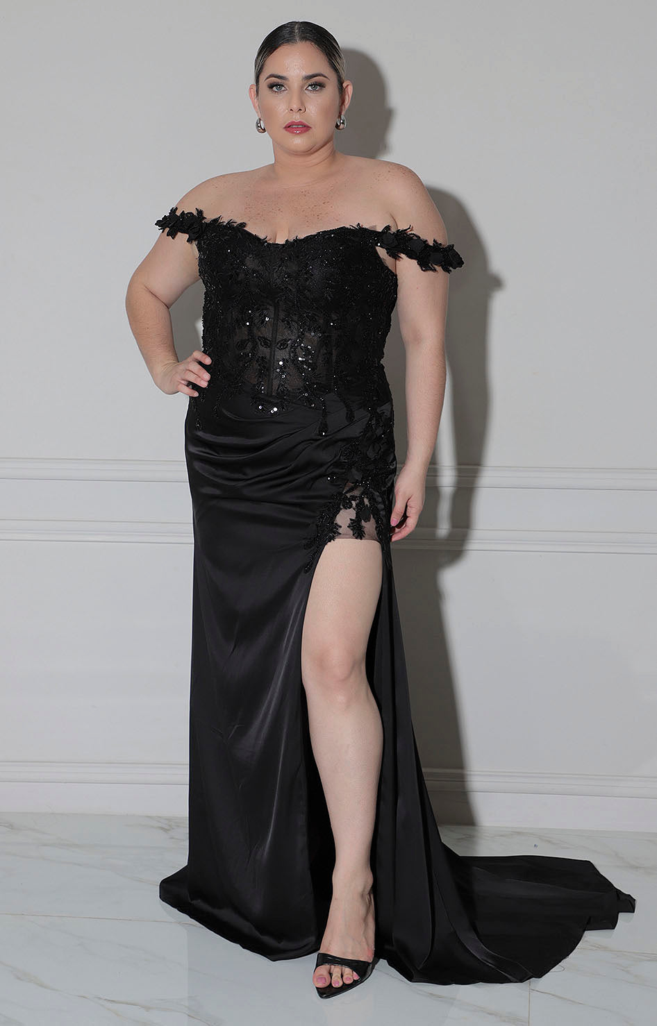 Vestido negro de tirantes - VESTIDO XL Boutiquemirel 