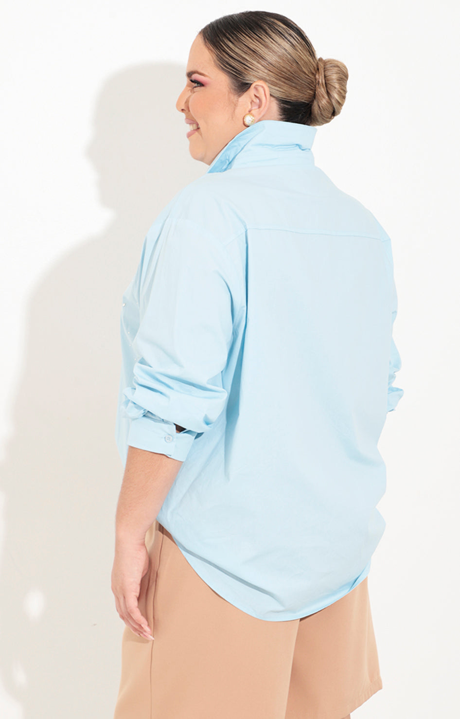 Camisera azul con brillos - BLUSA Boutiquemirel 