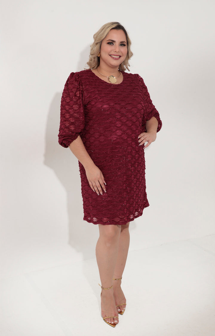 Vestido corto vino - VESTIDO Boutiquemirel 