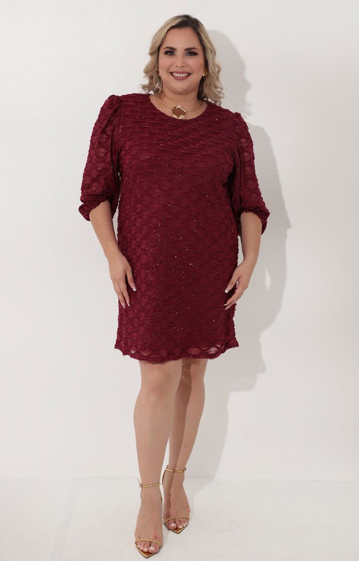 Vestido corto vino - VESTIDO Boutiquemirel 