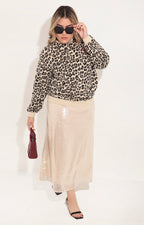 Sudadera beige estampada - SUETER Boutiquemirel 