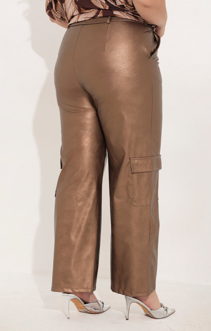 Pantalón vini piel cafe - PANTALON Boutiquemirel 
