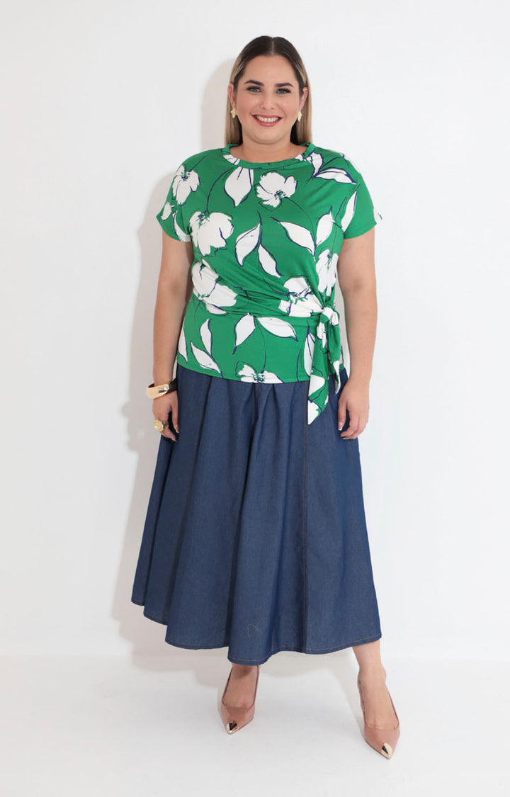 Blusa verde estampada - BLUSA XL Boutiquemirel 