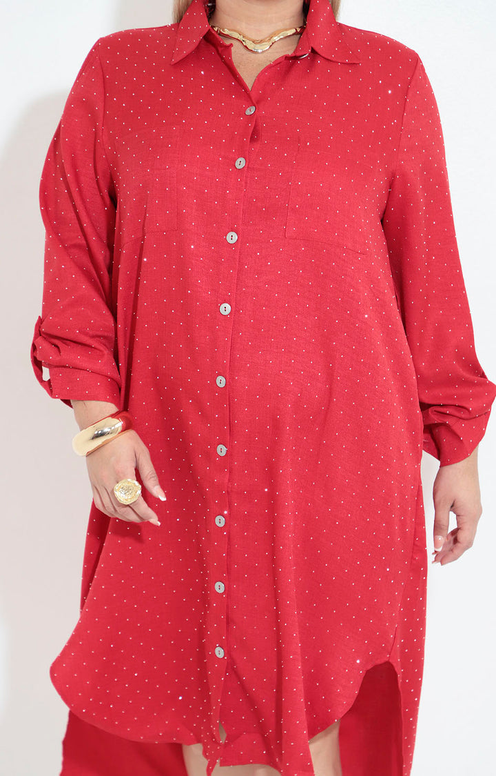 Vestido camisero rojo - VESTIDO XL Boutiquemirel 