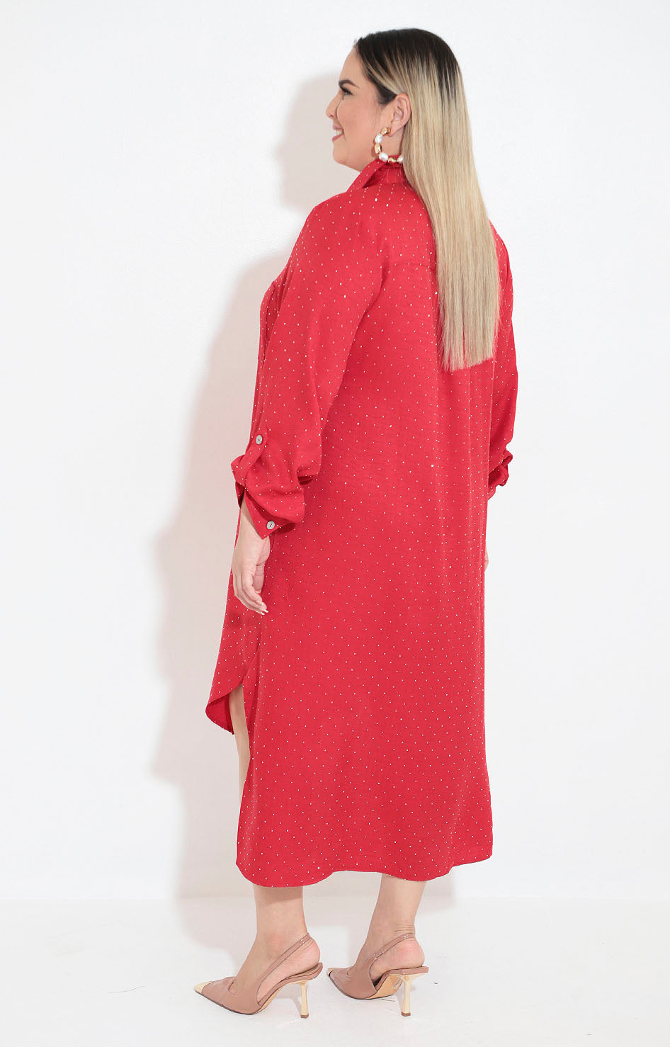 Vestido camisero rojo - VESTIDO XL Boutiquemirel 