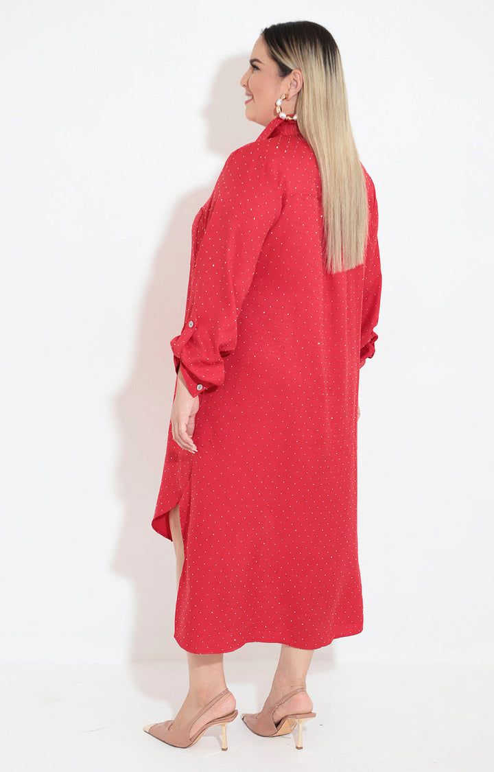 Vestido camisero rojo - VESTIDO XL Boutiquemirel 