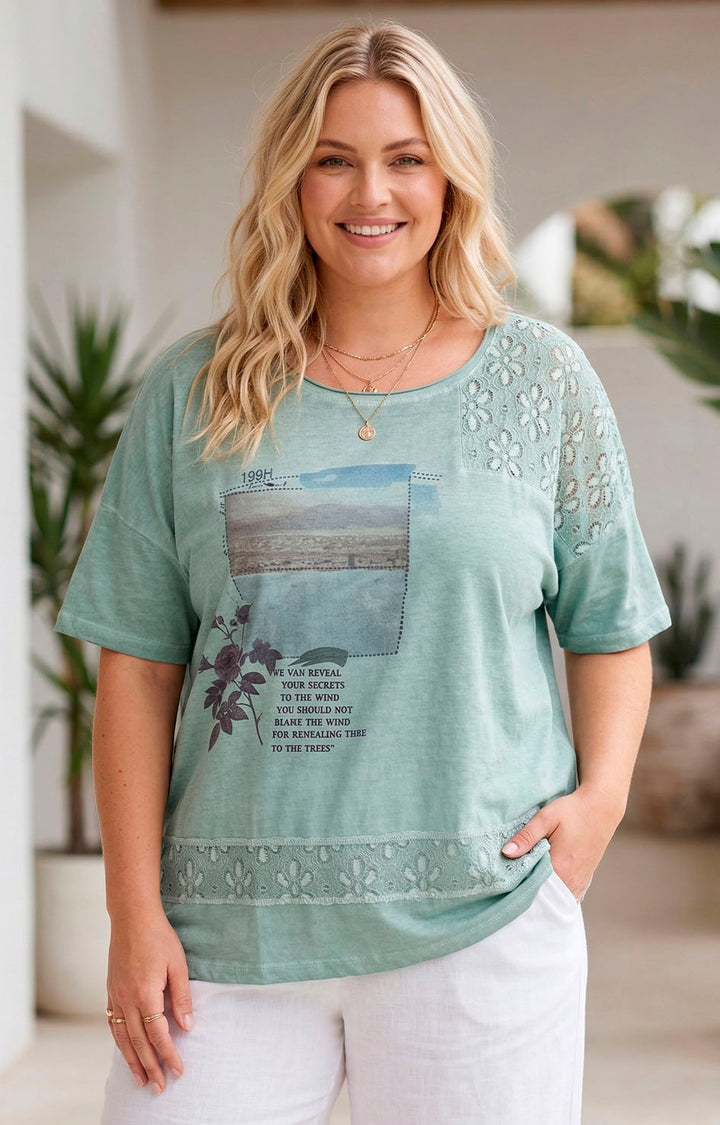 Blusa estampada - BLUSAS CURVY Boutiquemirel 
