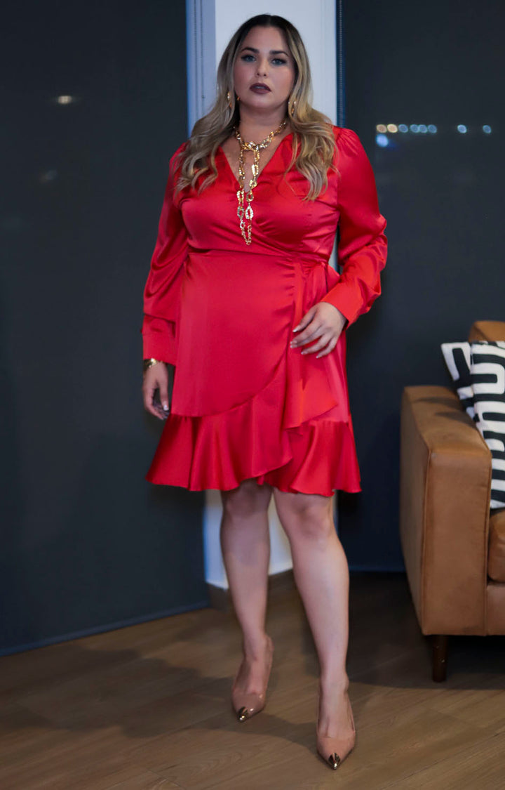 Vestido envolvente rojo - VESTIDO XL Boutiquemirel 