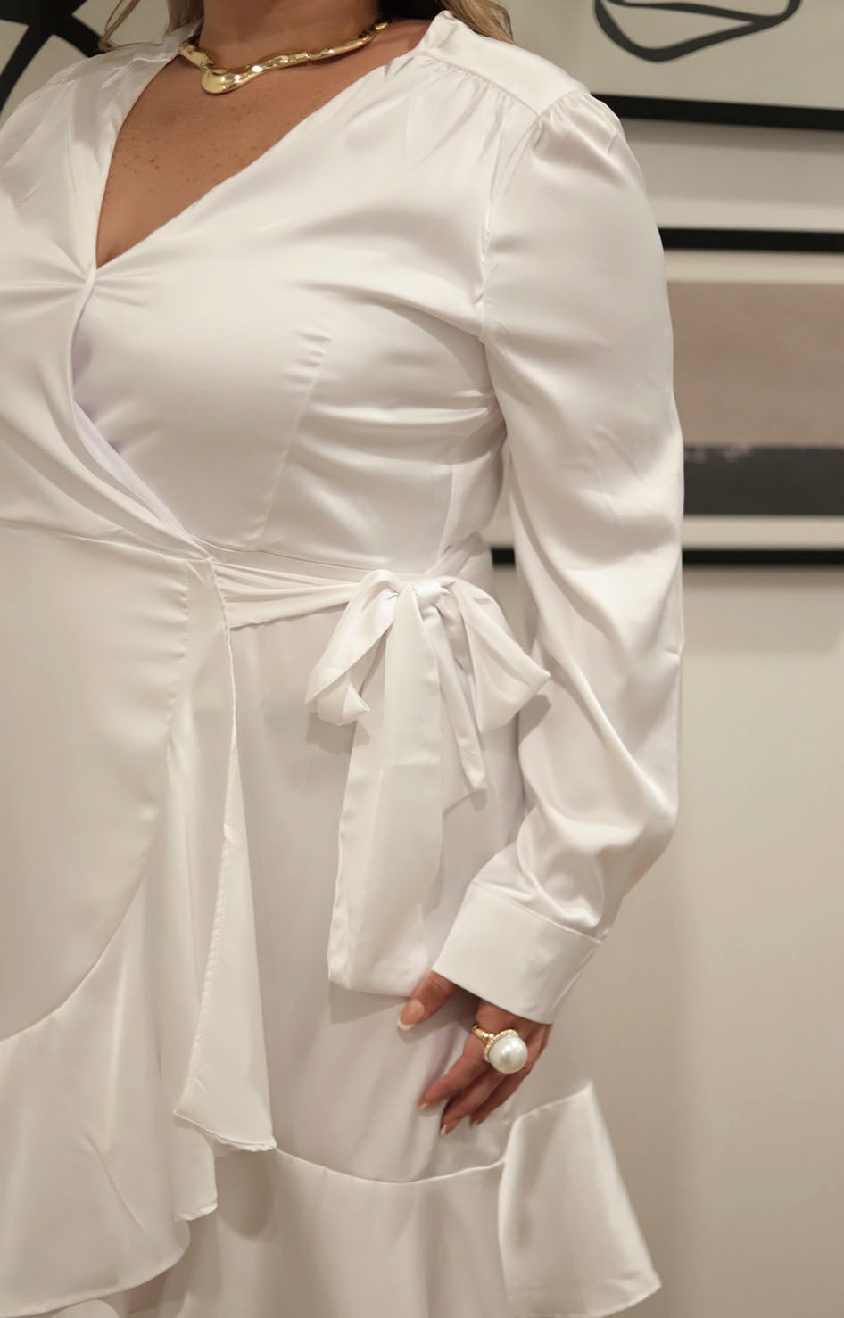 Vestido envolvente blanco - VESTIDO XL Boutiquemirel 