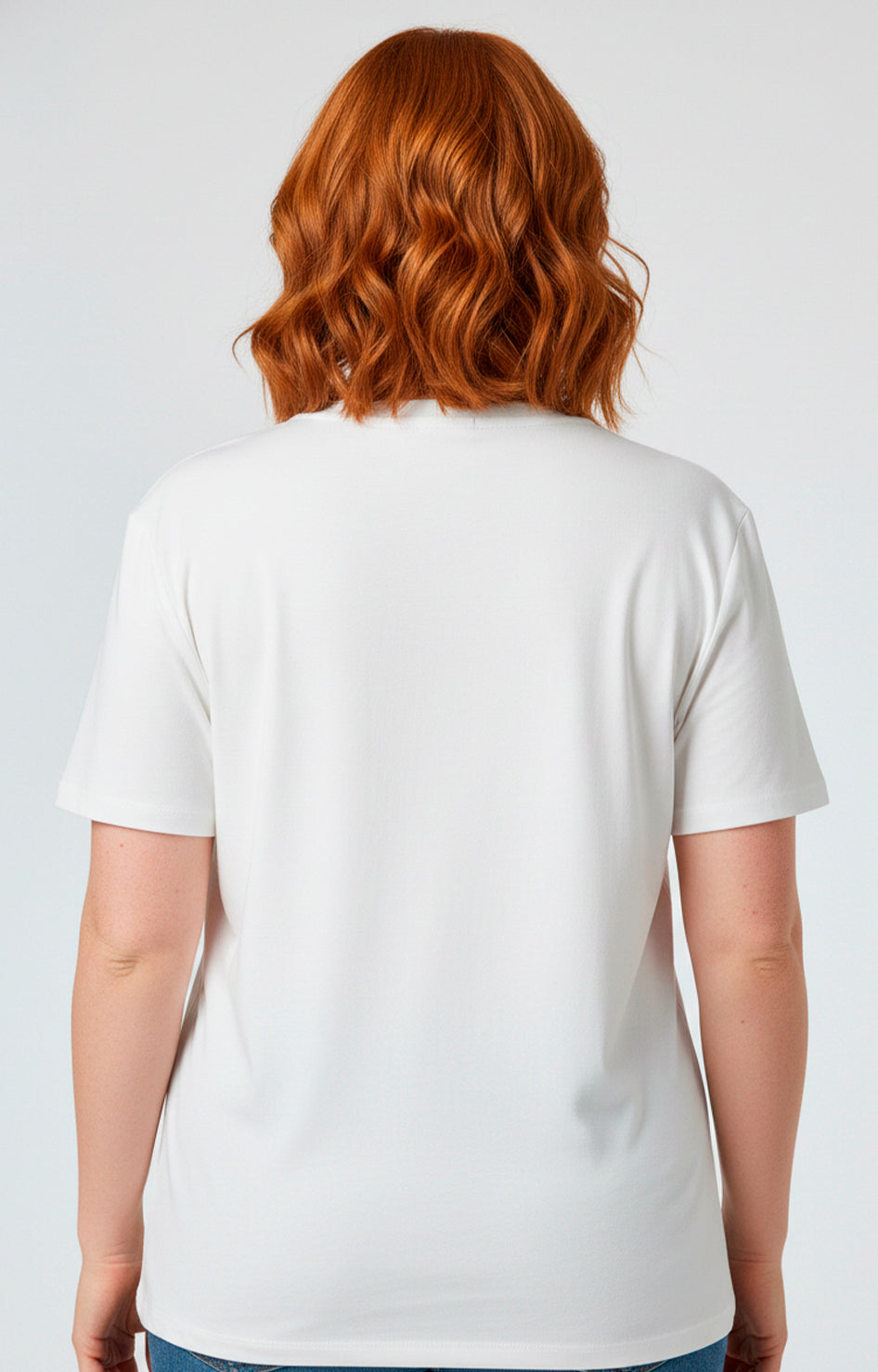 Blusa blanca de corazón - BLUSAS CURVY Boutiquemirel 
