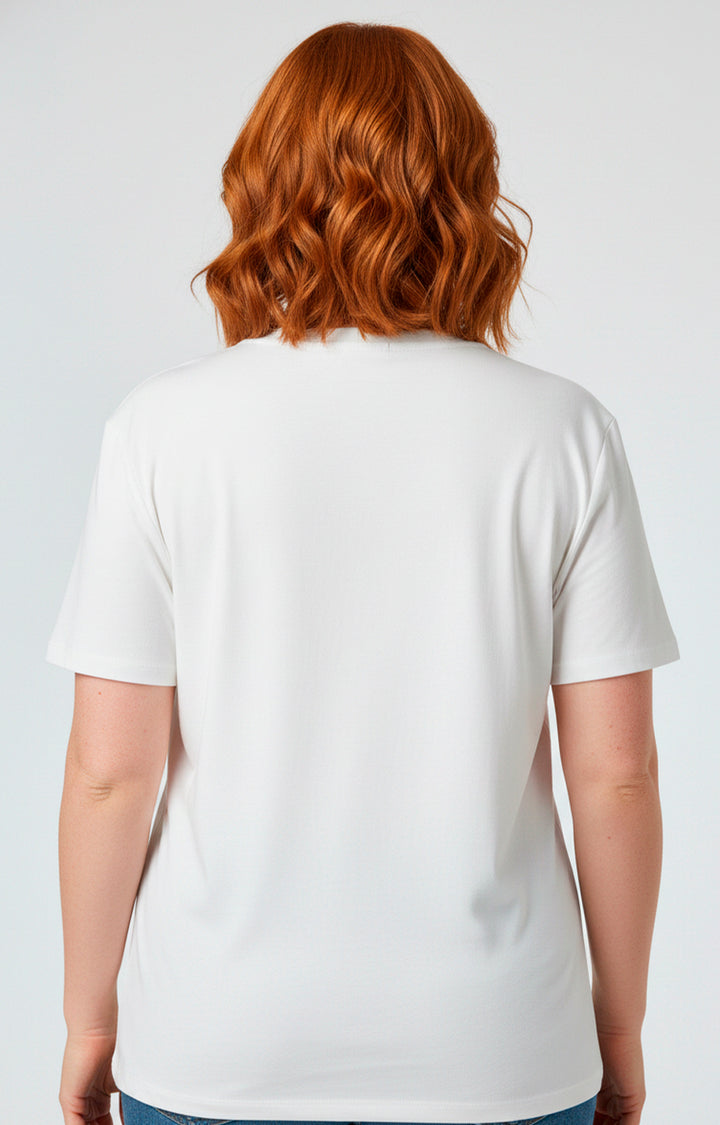 Blusa blanca de corazón - BLUSAS CURVY Boutiquemirel 