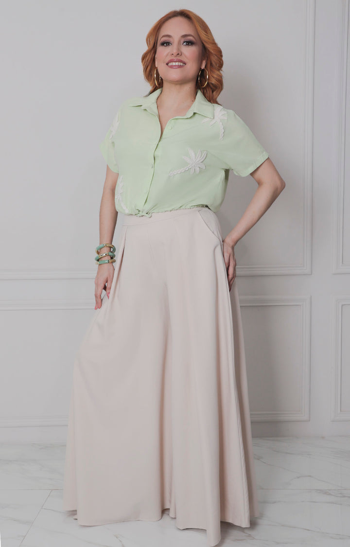 Blusa amarilla de botones - BLUSAS REGULAR Boutiquemirel 