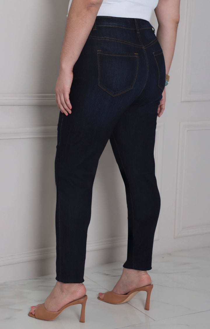 Pantalòn de mezclilla obscuro - PANTALON MEZCLILLA CURVY Boutiquemirel 