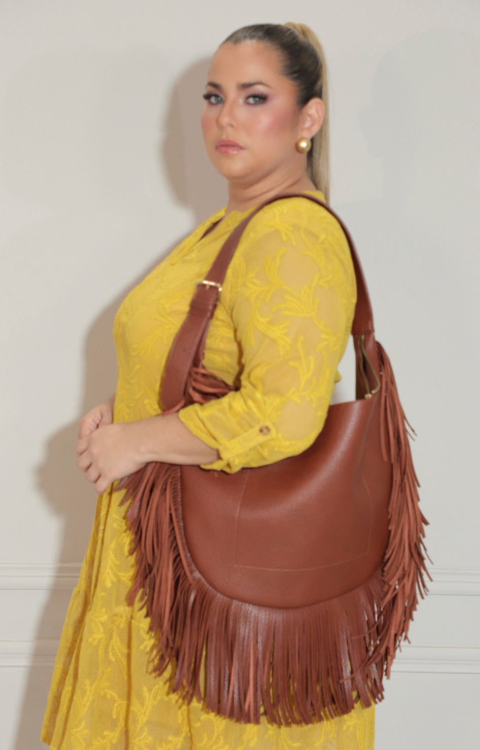 Vestido mostaza corto de manga larga - VESTIDO Boutiquemirel 