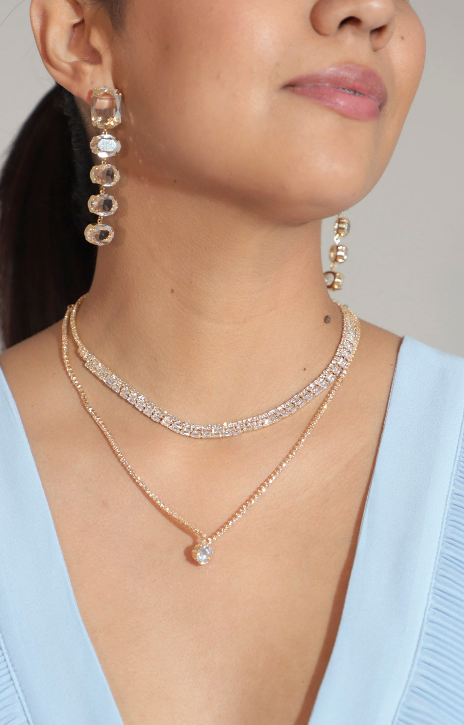 Palazzo plisado azul baby - PALAZZO Boutiquemirel 