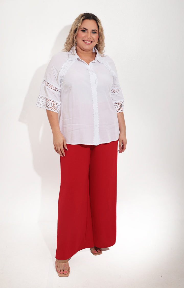 Pantalon rojo amplio - PANTALON Boutiquemirel 