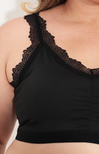 Top negro con encaje - BLUSA Boutiquemirel 