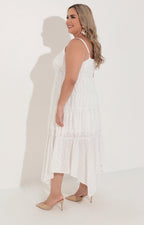 Vestido blanco con diseño 3D - VESTIDO Boutiquemirel 