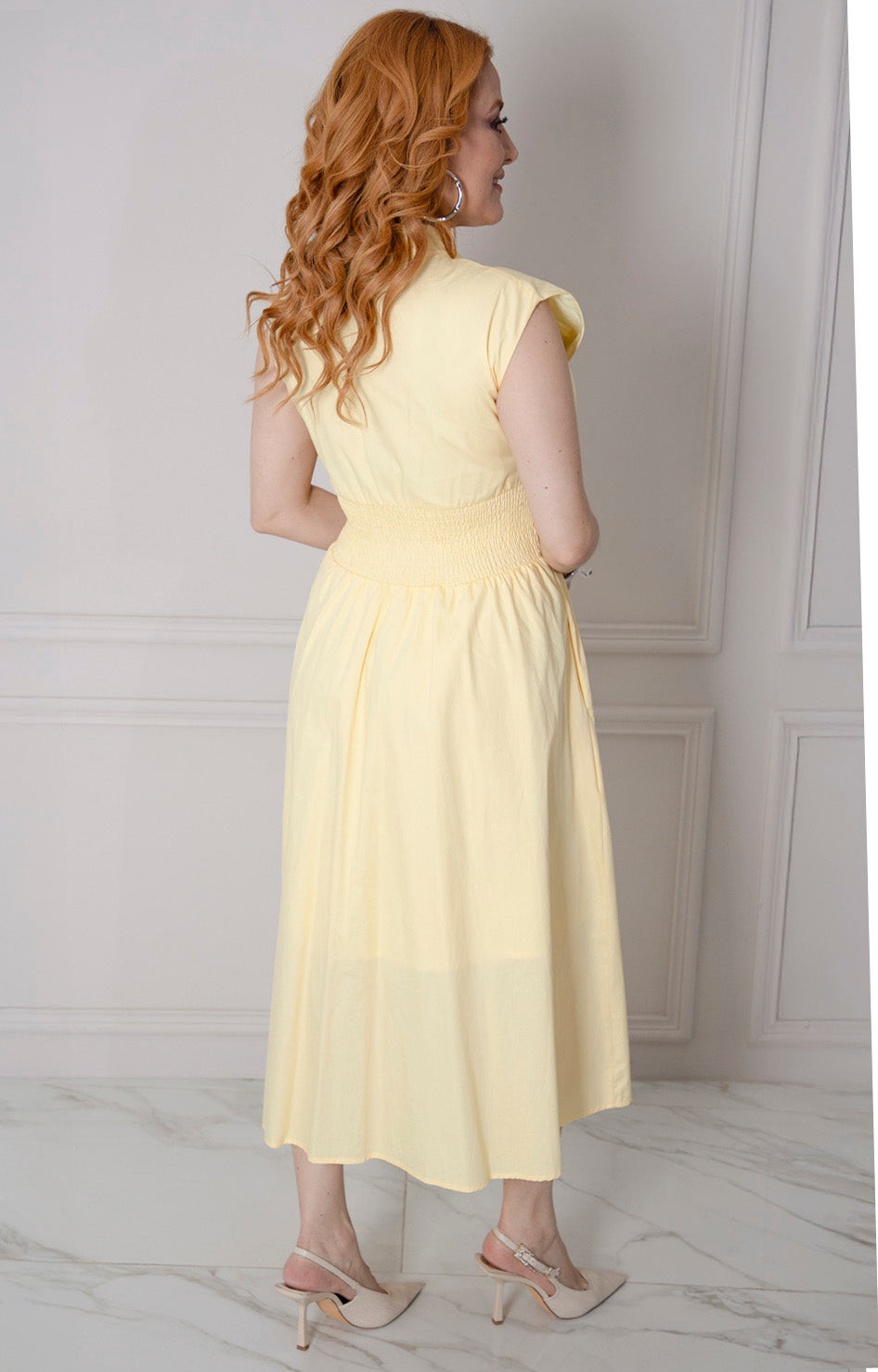 Vestido amarillo con cierre - VESTIDO LARGO REGULAR Boutiquemirel 