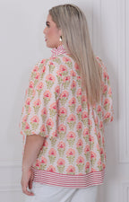 Blusa estampada de flores - BLUSAS CURVY Boutiquemirel 