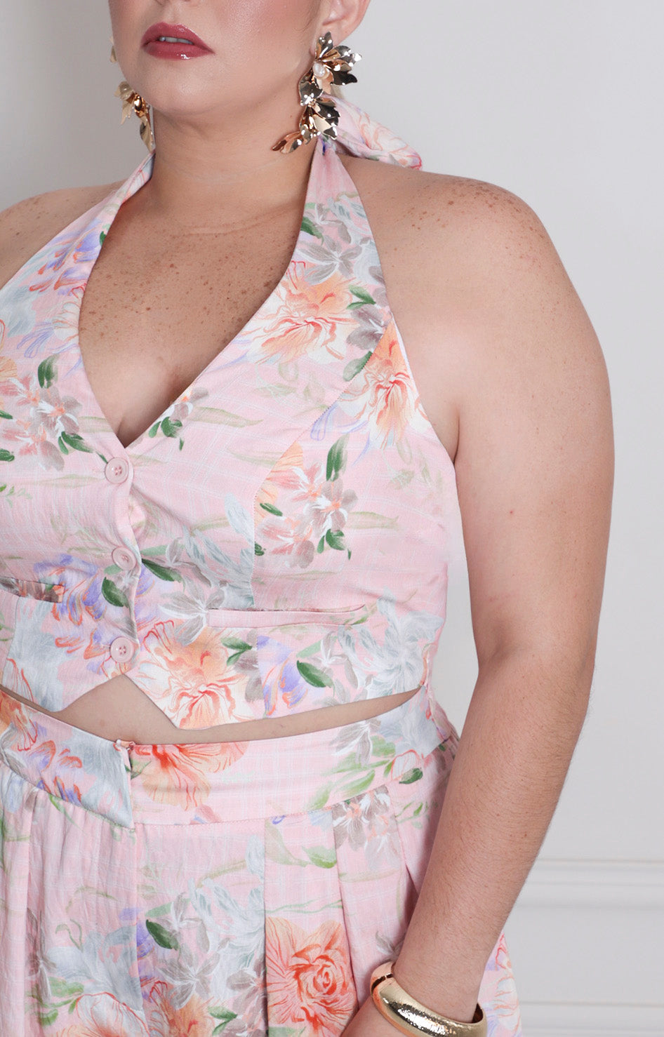 Conjunto halter estampado - CONJUNTO CURVY Boutiquemirel 