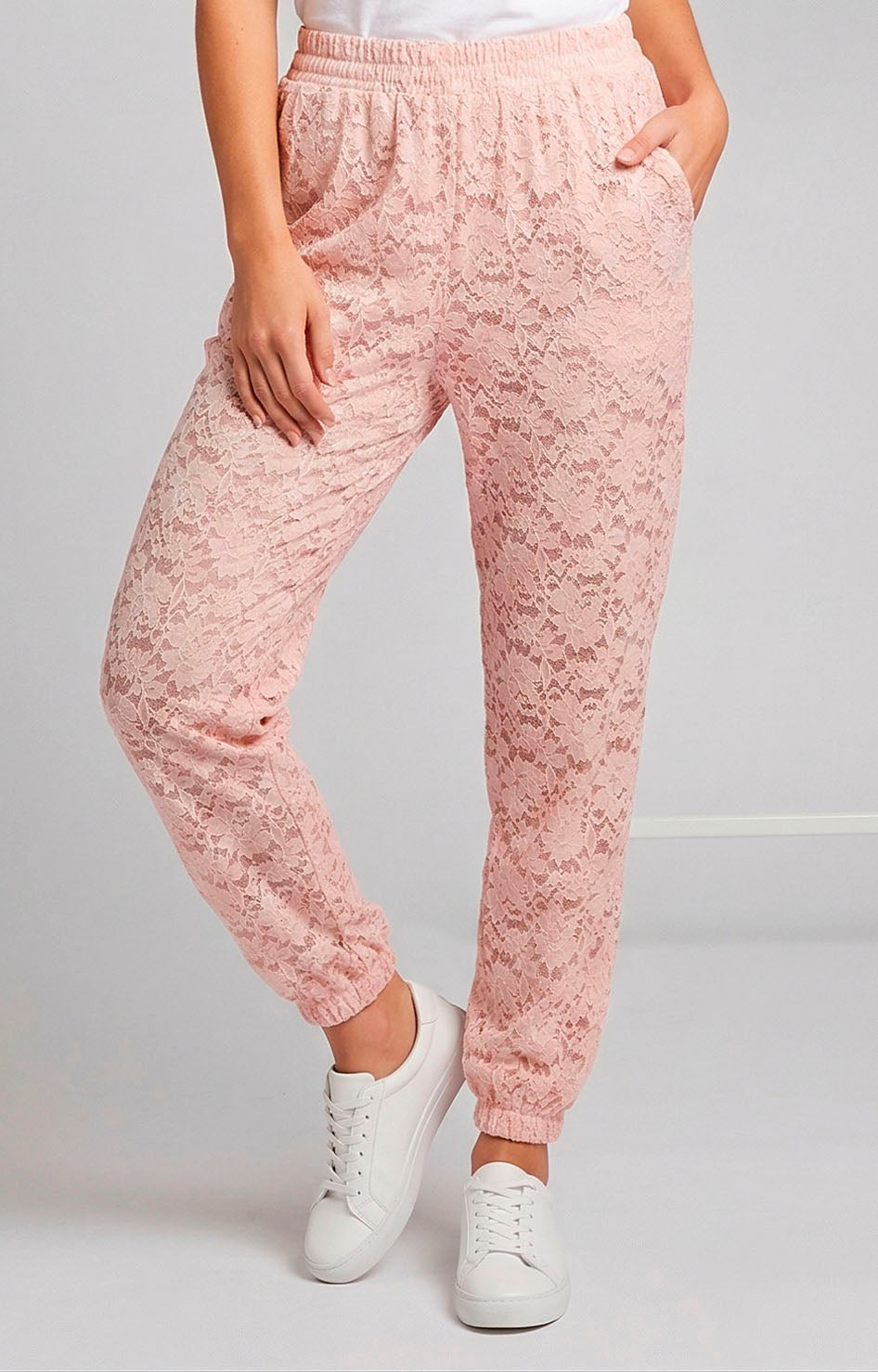 Pantalón encaje rosa - PANTALON REGULAR Boutiquemirel 