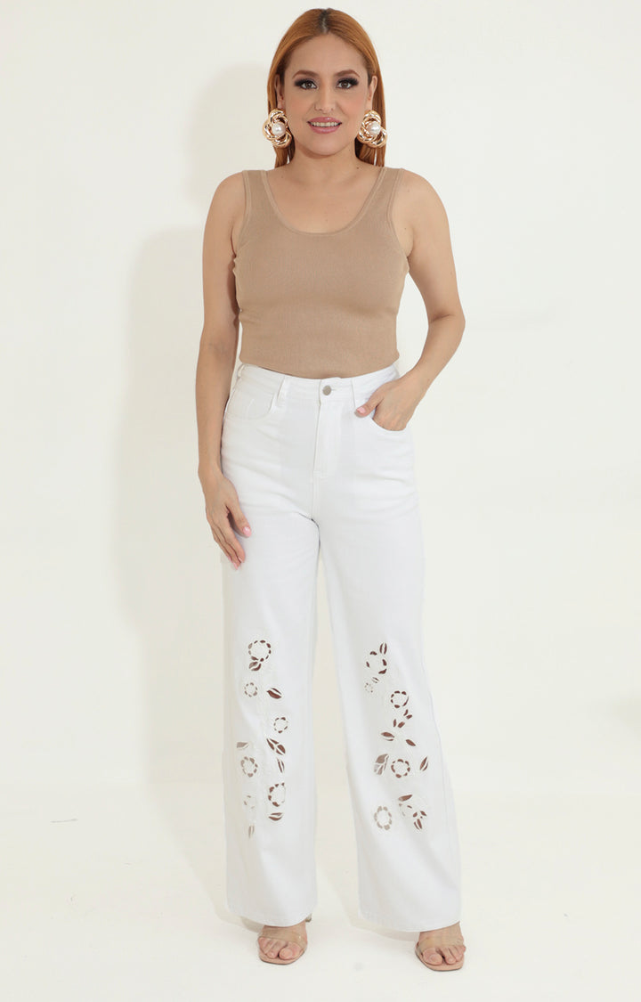 Pantalón blanco - PANTALON Boutiquemirel 
