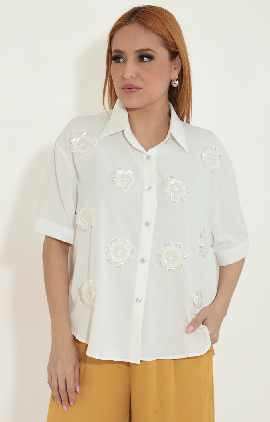 Camisera blanca - BLUSA Boutiquemirel 