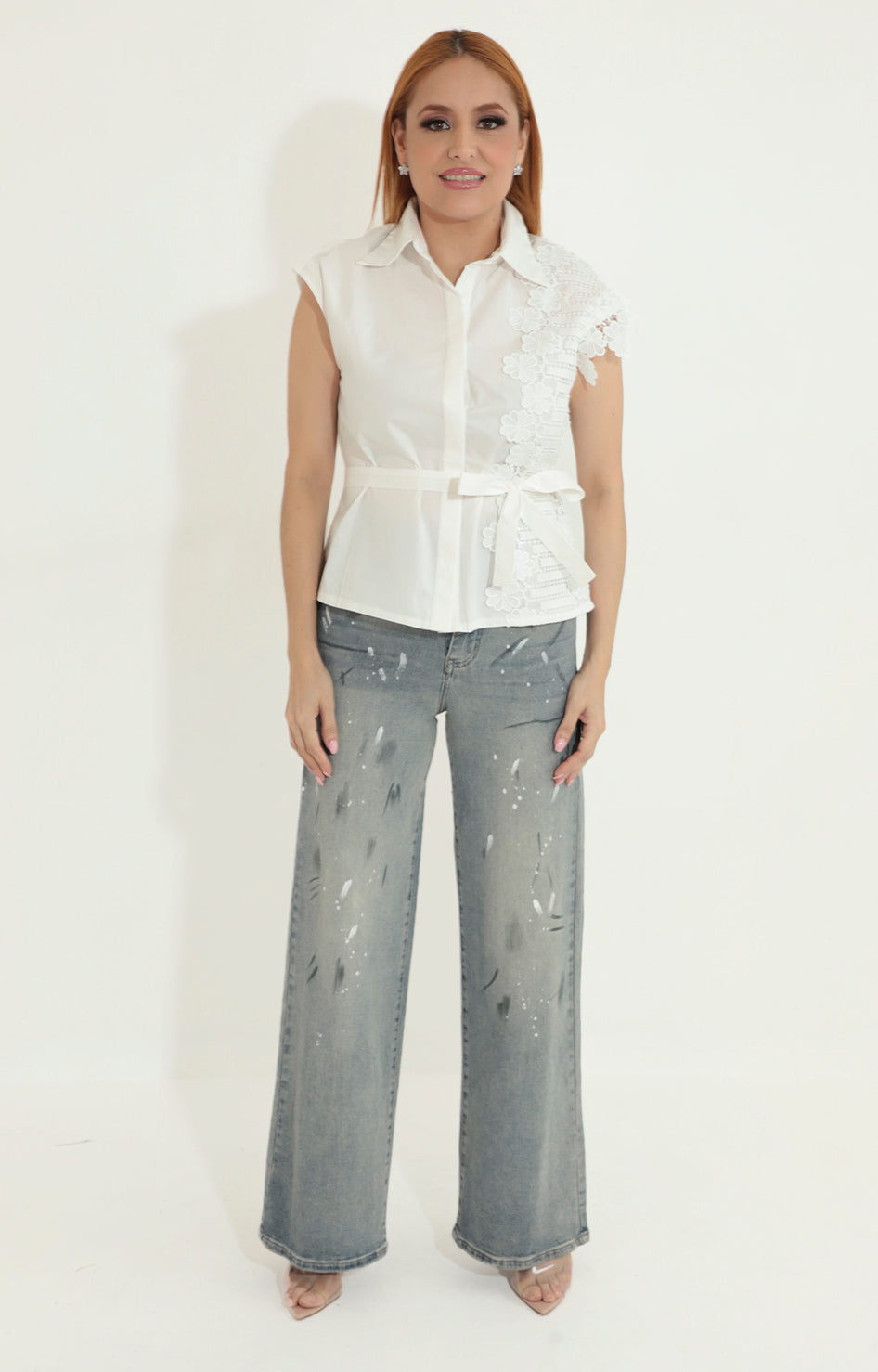 Pantalón paint denim - PANTALON Boutiquemirel 