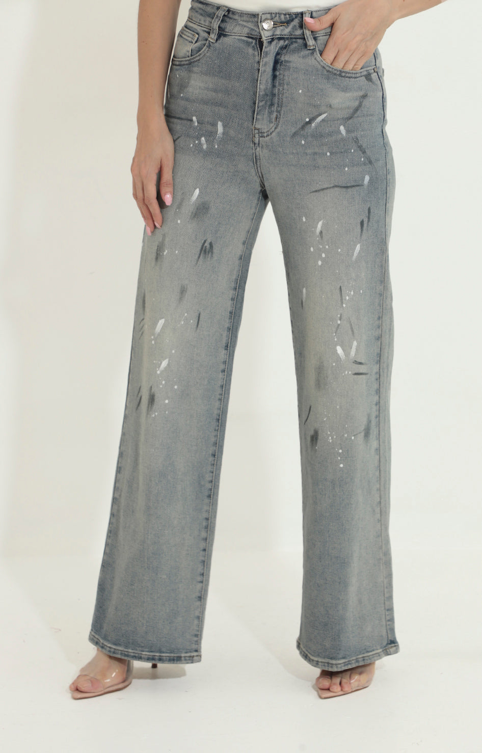 Pantalón paint denim - PANTALON Boutiquemirel 