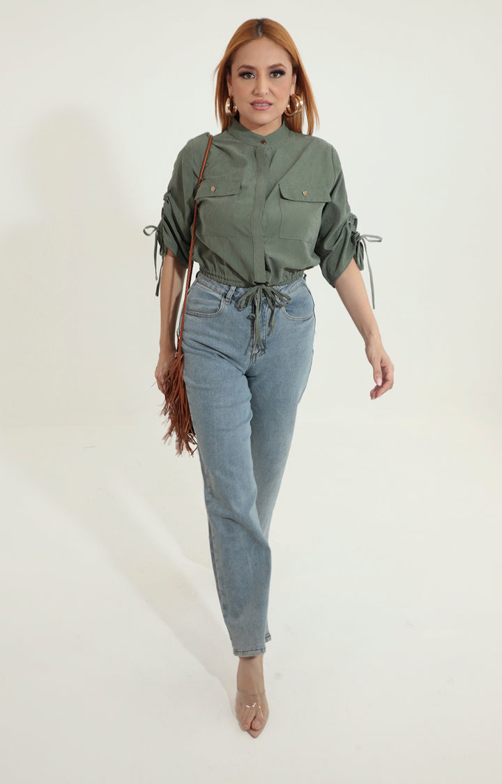 Blusa verde olivo - BLUSA Boutiquemirel 