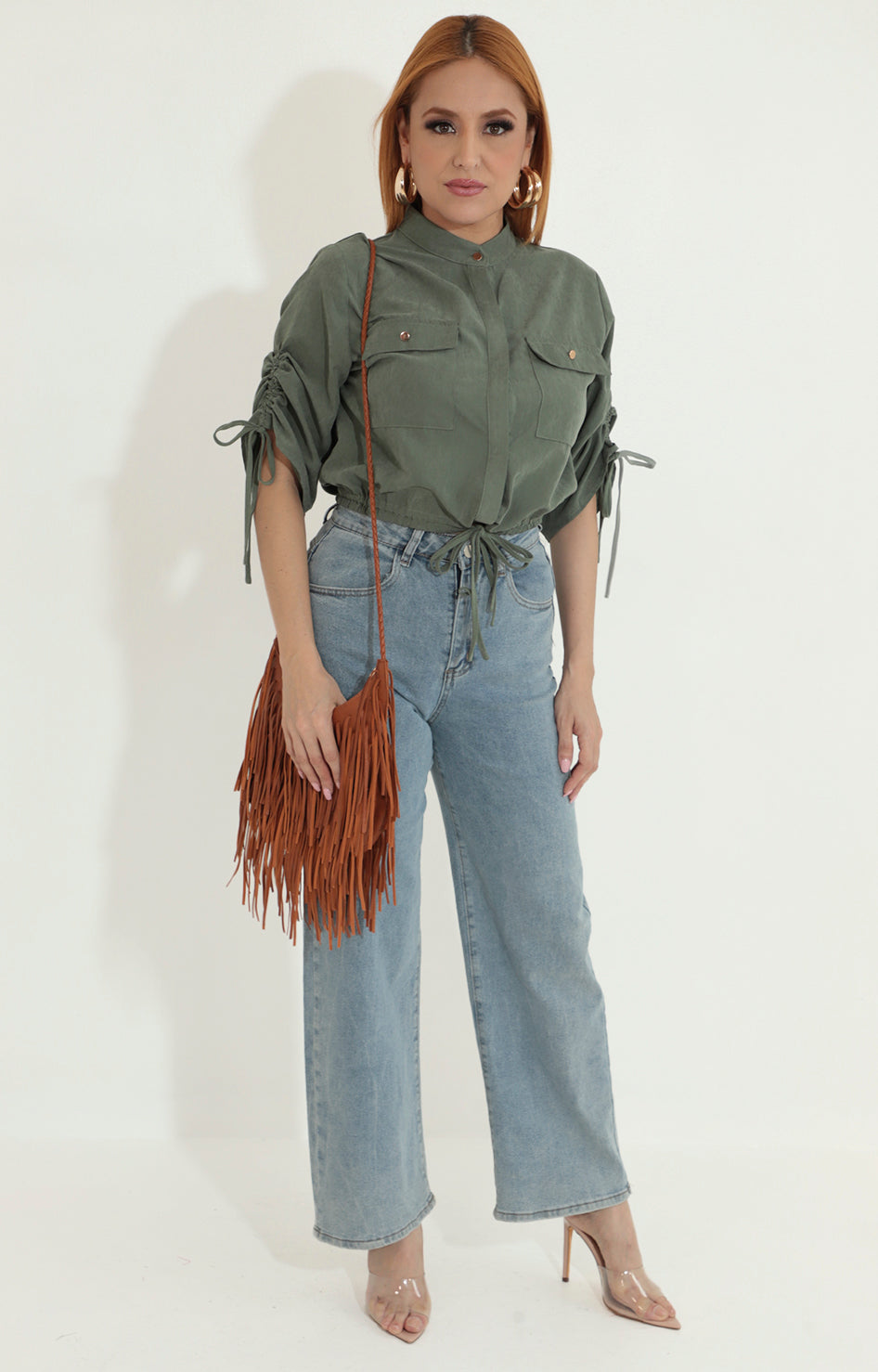 Blusa verde olivo - BLUSA Boutiquemirel 