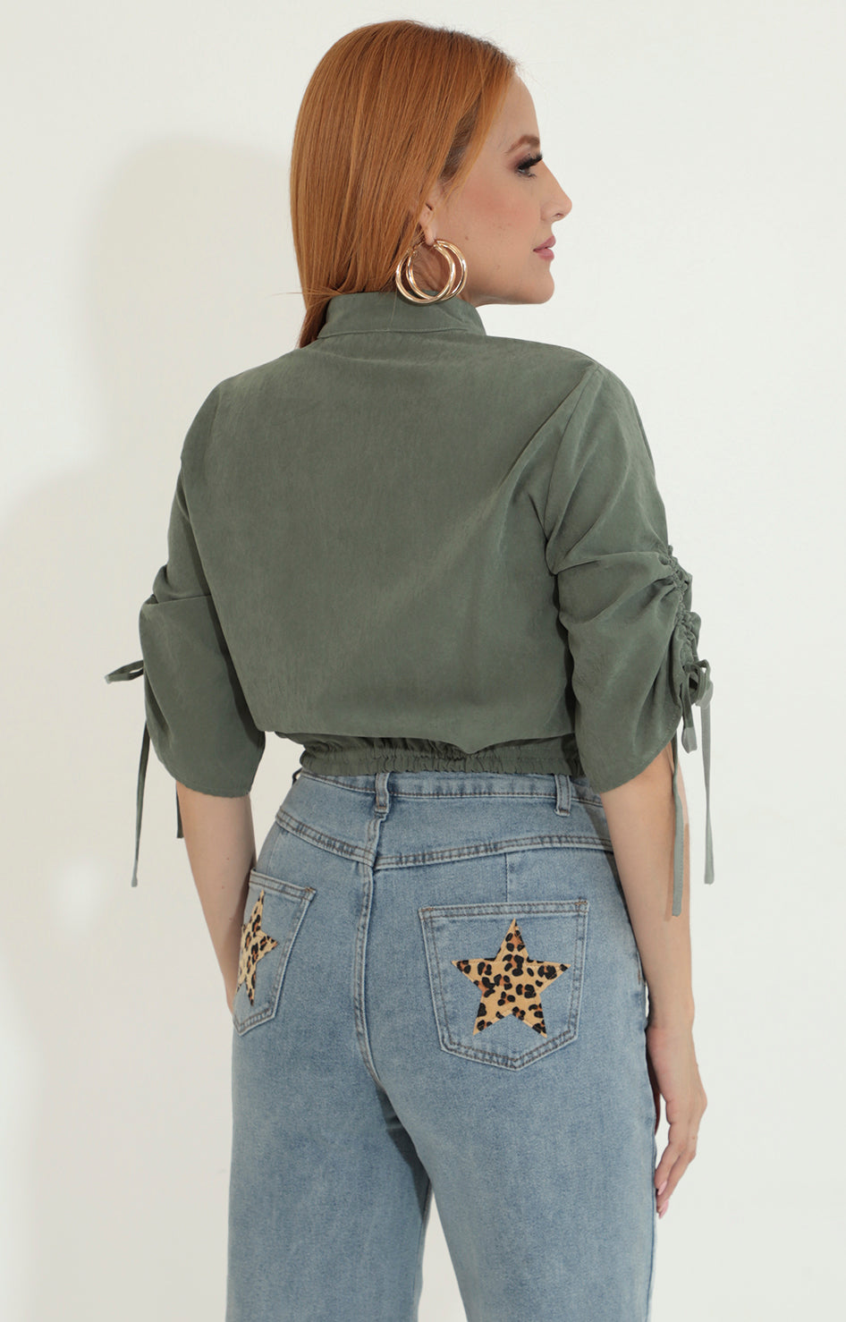 Blusa verde olivo - BLUSA Boutiquemirel 