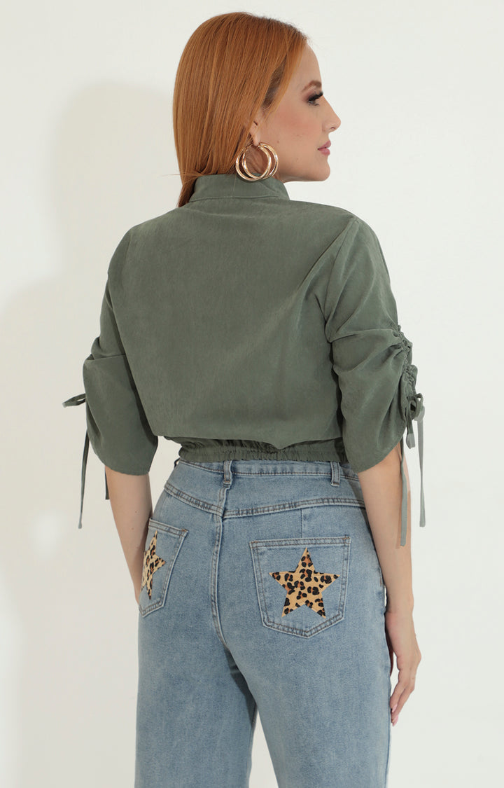 Blusa verde olivo - BLUSA Boutiquemirel 