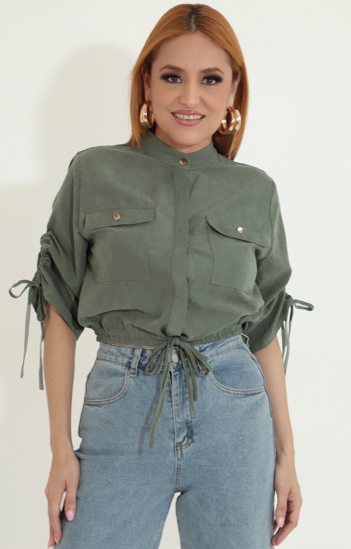 Blusa verde olivo - BLUSA Boutiquemirel 