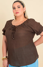 Blusa con lazo