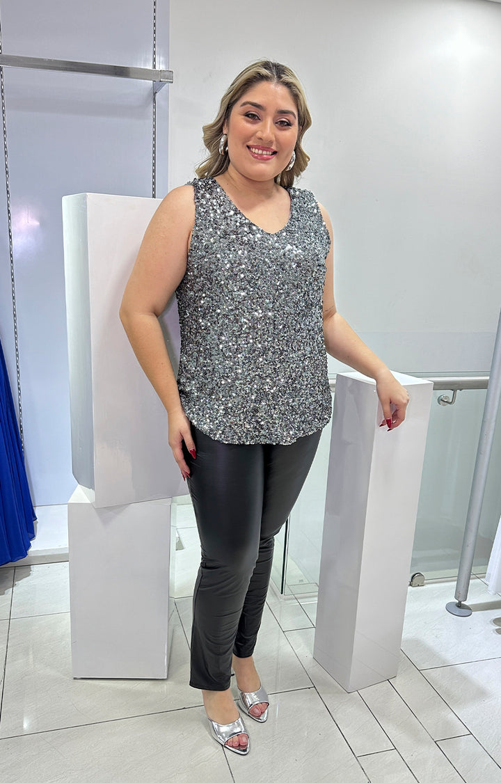 Pantalón negro de vinipiel - Boutiquemirel