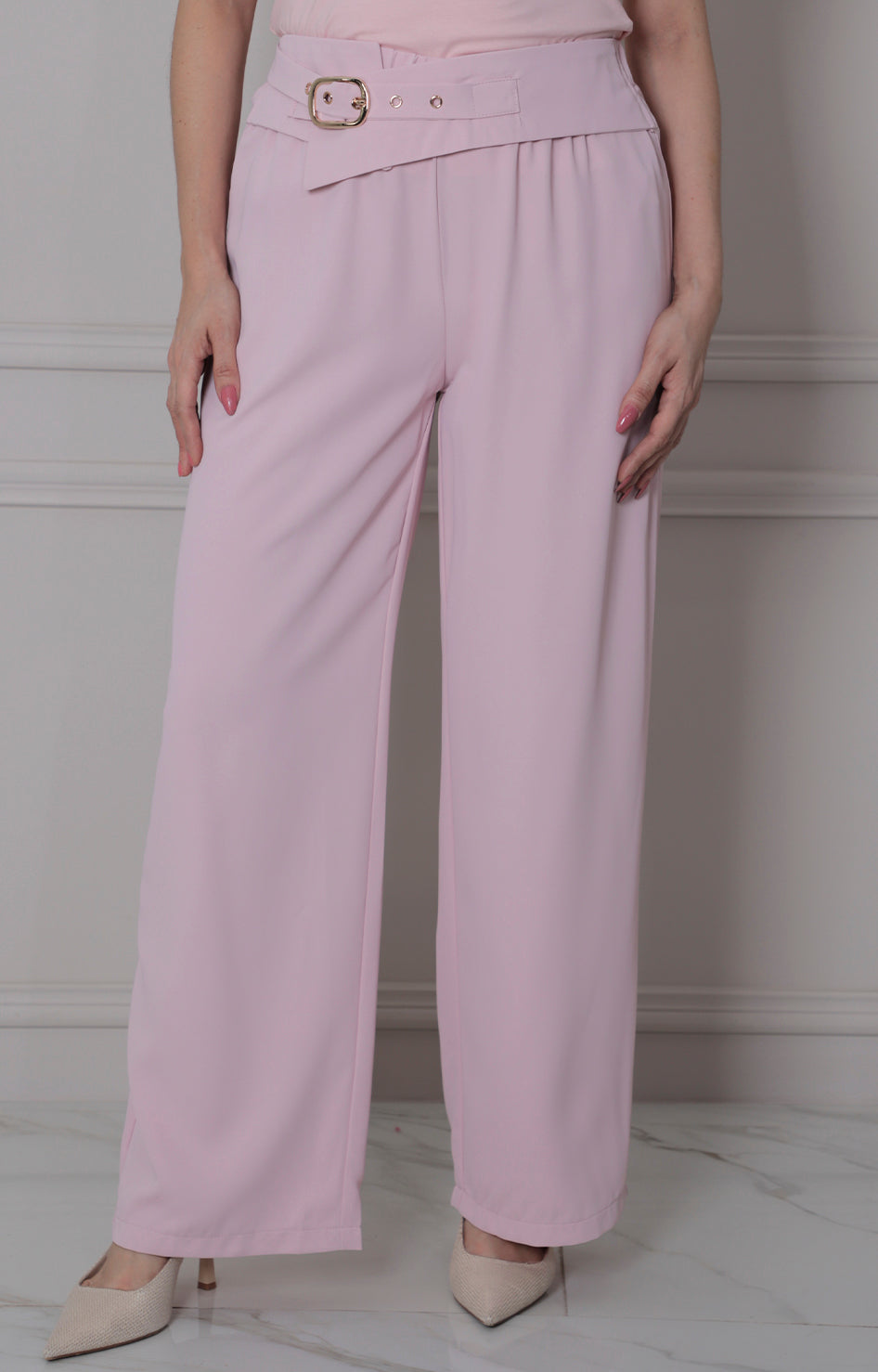 Pantalòn recto con cinturòn - PANTALON REGULAR Boutiquemirel 
