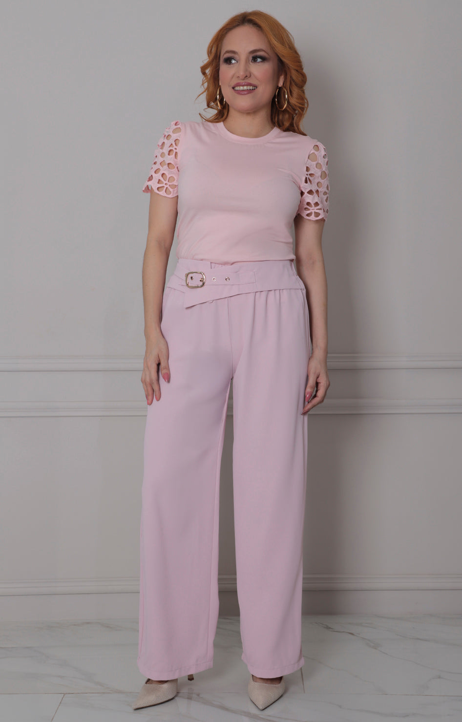 Pantalòn recto con cinturòn - PANTALON REGULAR Boutiquemirel 